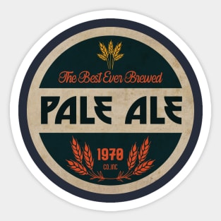 Pale Ale Vintage Beer Sticker